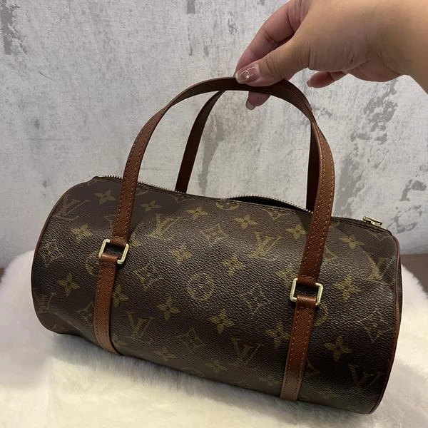大吉中古/lv红皮26巴比龙手提包