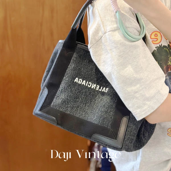 大吉中古/Balenciaga巴黎世家丹宁手提包带子包