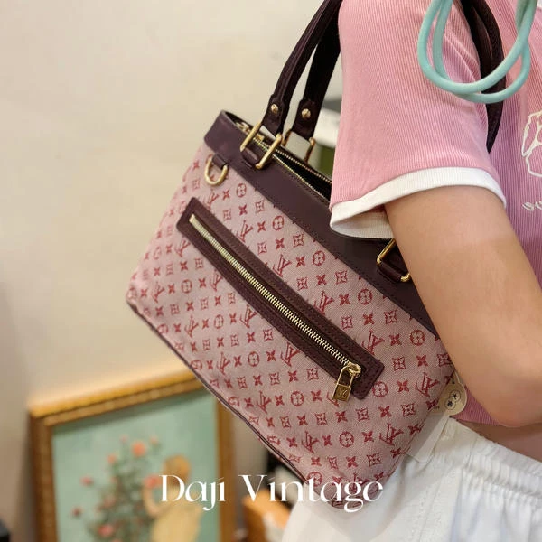 大吉中古/Lv树莓粉丹宁单肩包