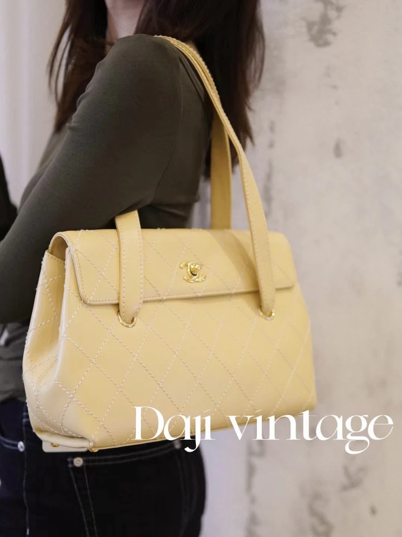 95新 Chanel/香奈儿 大吉中古/Chanel香奈儿外缝线单肩包