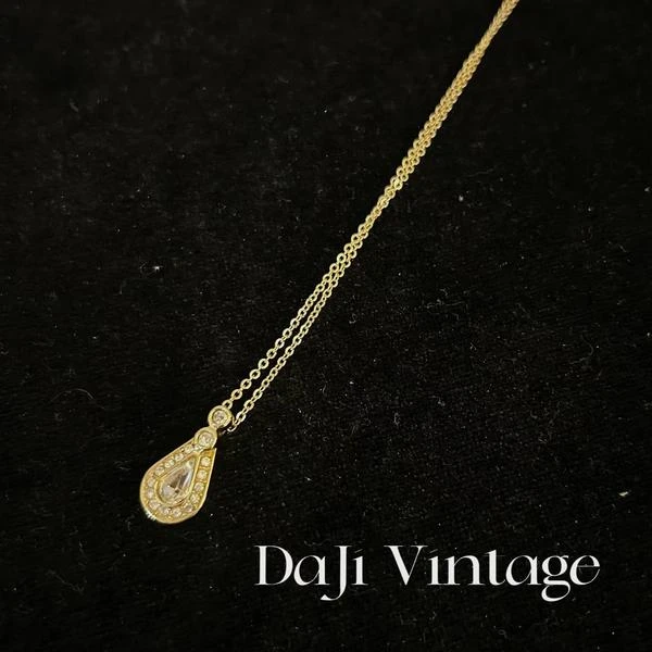 大吉中古/Dior迪奥镶钻水滴项链