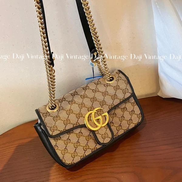 大吉中古/Gucci古驰老花马蒙22 单肩包