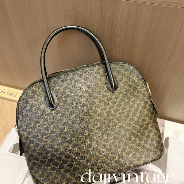 大吉中古/Celine黑老花贝壳手提斜挎包