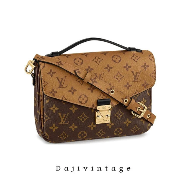 大吉中古/LV拼色邮差斜挎包
