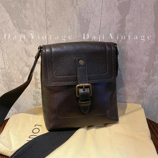大吉中古/LV棕色信封邮差斜挎包