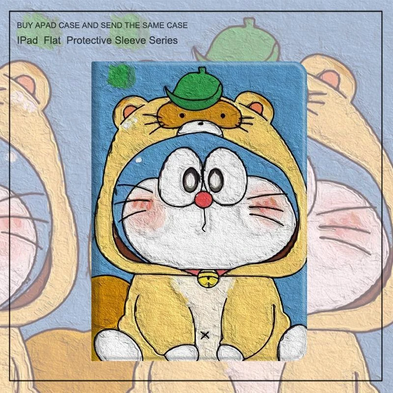 ipad9/8/6平板保护套10.2寸皮套叮当猫345ipad保护壳平板保护壳