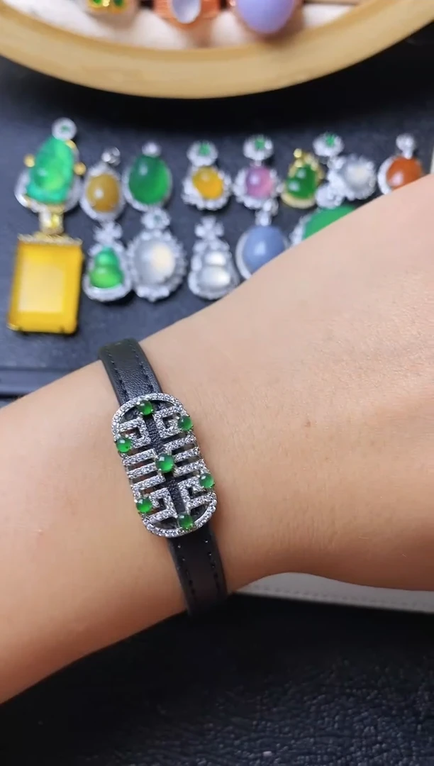 【闪购商品】翡翠戒指银S925镶嵌1111