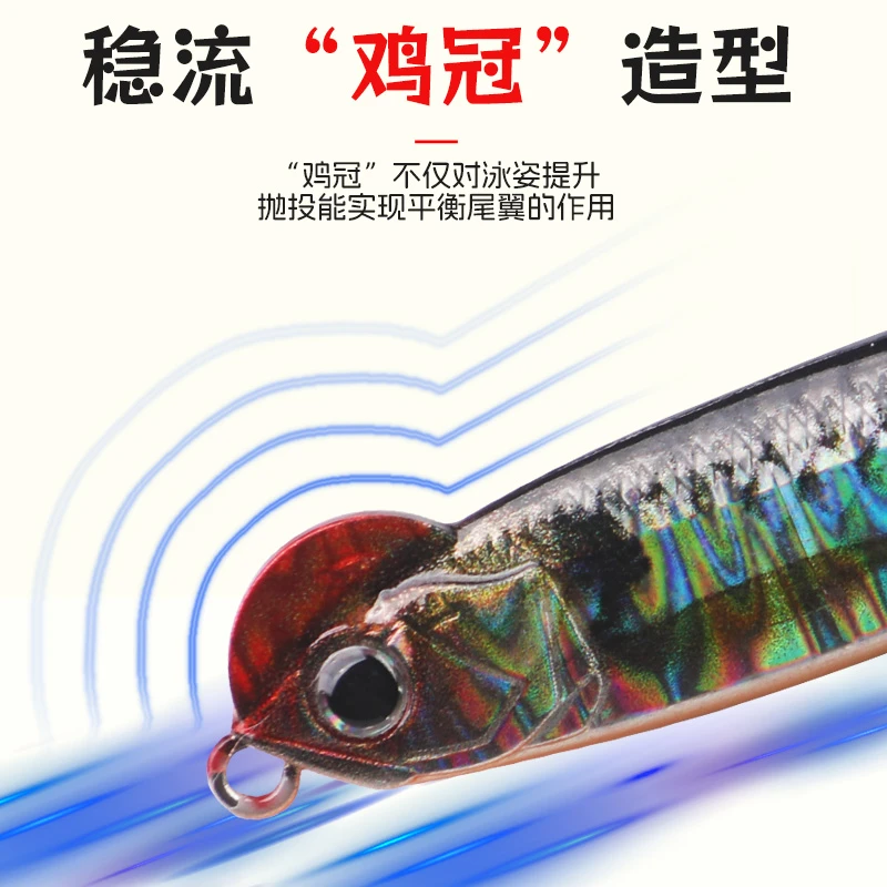 （清仓）3D打印小太阳沉水铅笔路亚饵10克-24克死飞系统远投鱼假饵