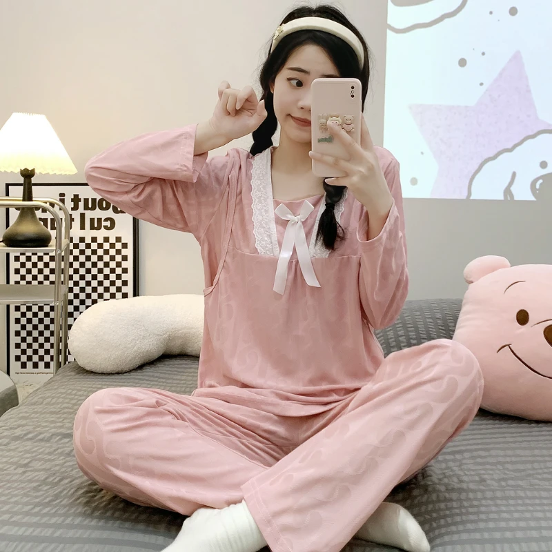 高端月子服夏季产后薄款孕妇专用睡衣家居服外穿哺乳喂奶产妇套装