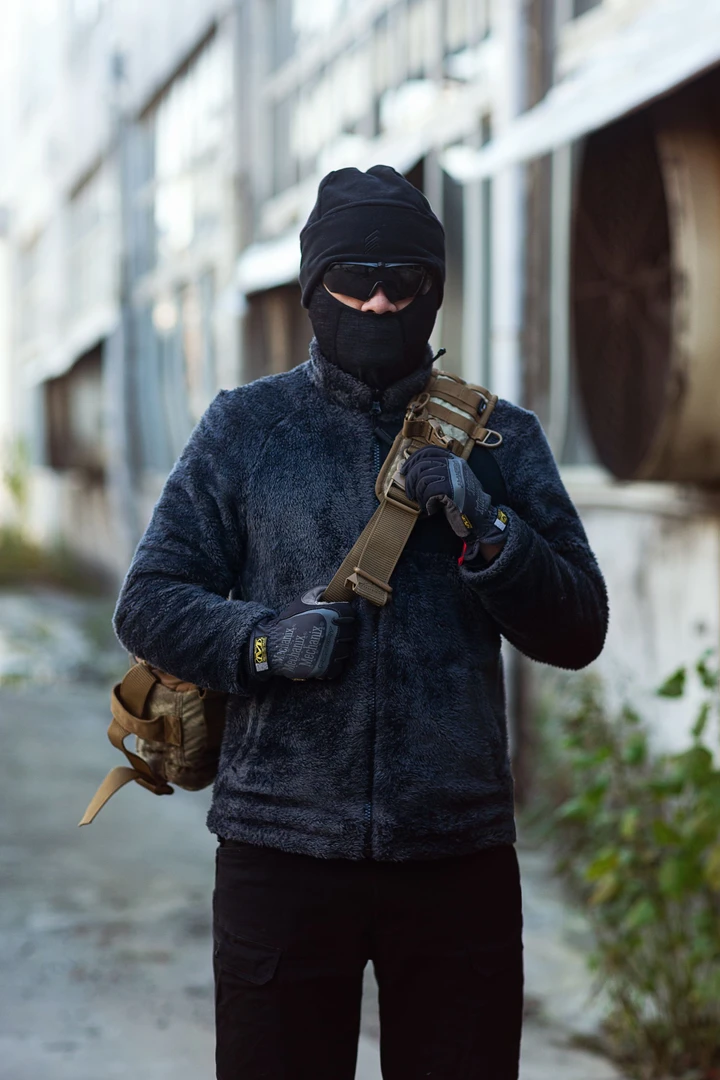 鹰爪乾坤魔猴双面战术外套舒适休闲加绒两面穿户外加厚男款外套