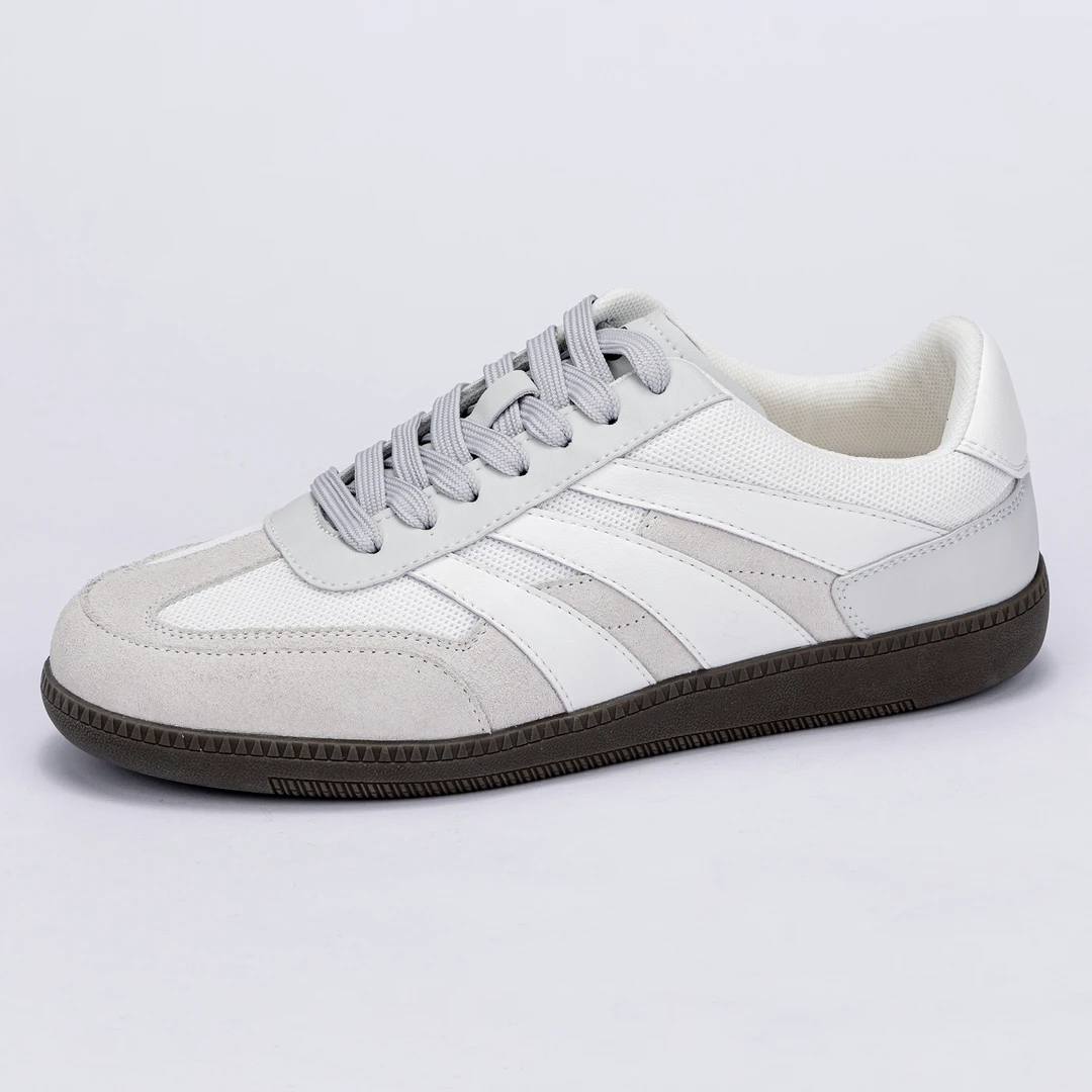 LBEL夏季男鞋复古休闲德训鞋低帮透气板鞋轻便真皮男鞋平跟德训鞋