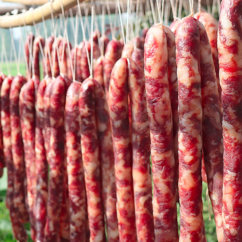 善小渔农家腊肠纯猪肉香肠特产咸货日晒风干手工自制咸香肠包邮