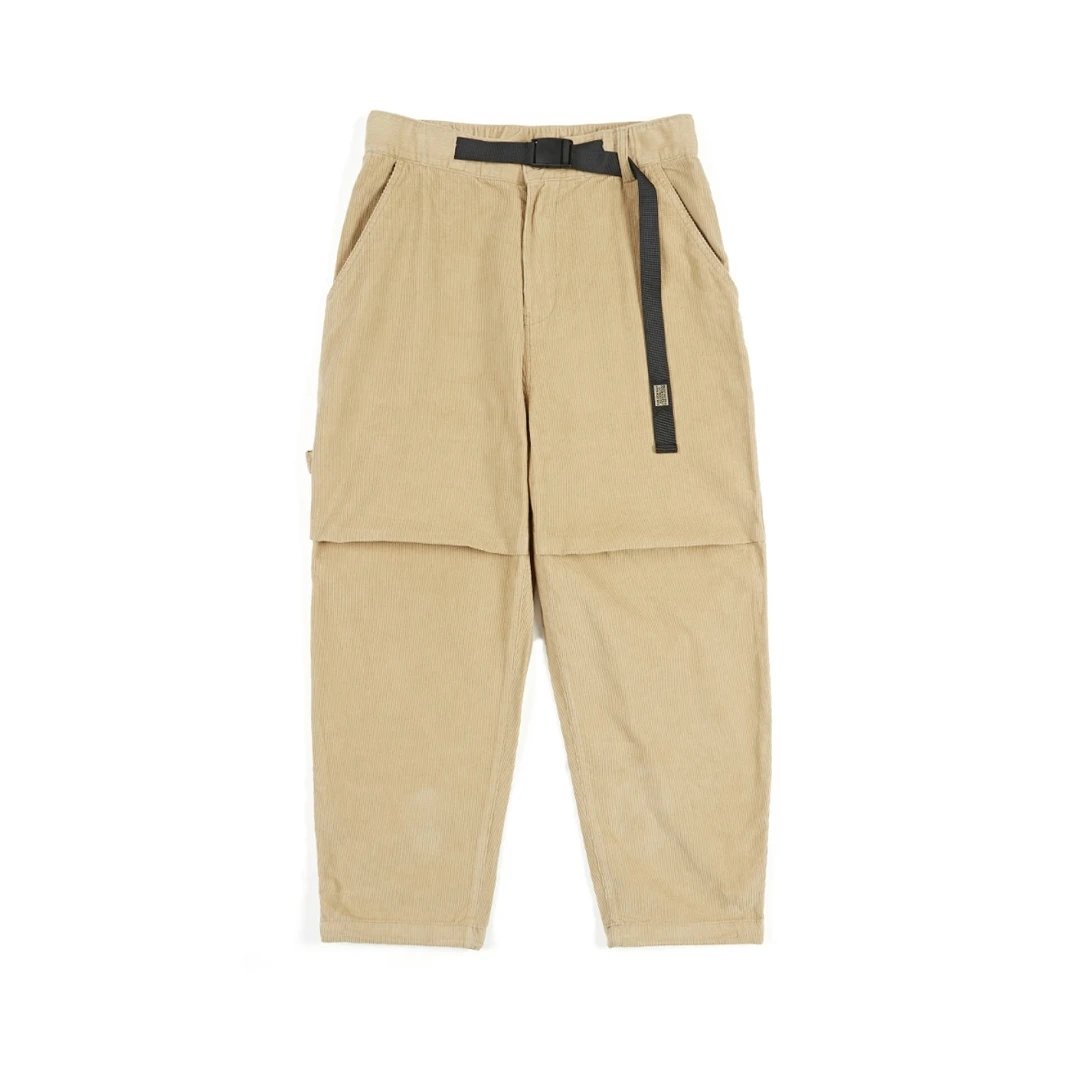 春季男生日系复古宽松直筒百搭灯芯绒工装裤