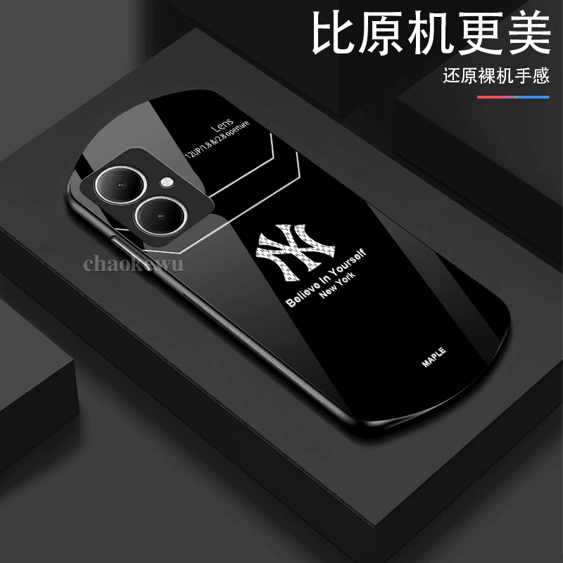 vivo Y78+手机壳相信方块椭圆玻璃男女硅胶软边