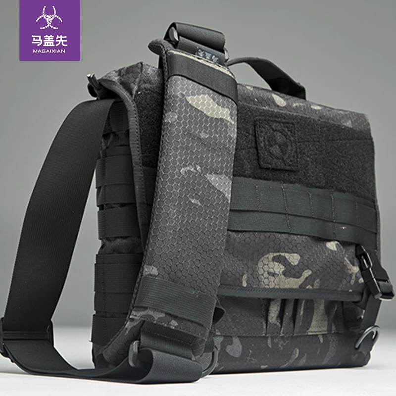 MPB-9装备袋户外军迷彩男士斜挎单肩包个性休闲背包大容量邮差包