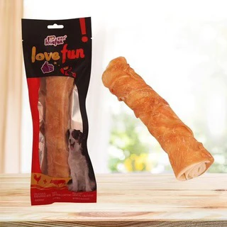 *ADH肉卷牛皮大狗咬胶洁齿骨磨牙棒幼犬中大型犬耐咬