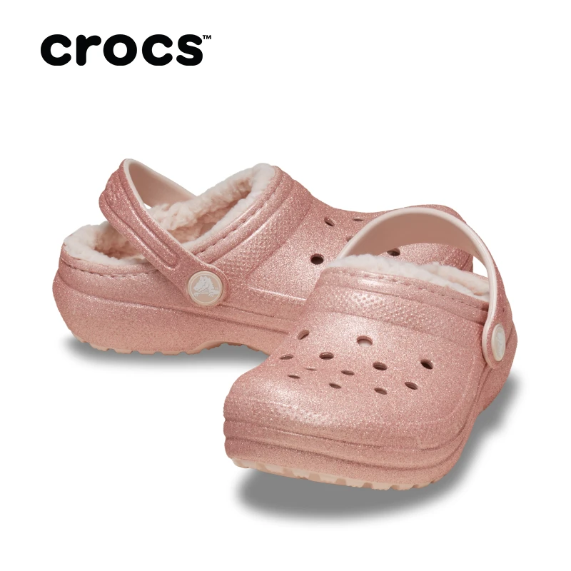 CROCS/卡骆驰【 经典暖棉闪亮小Clog 】儿童洞洞鞋|207463/207462