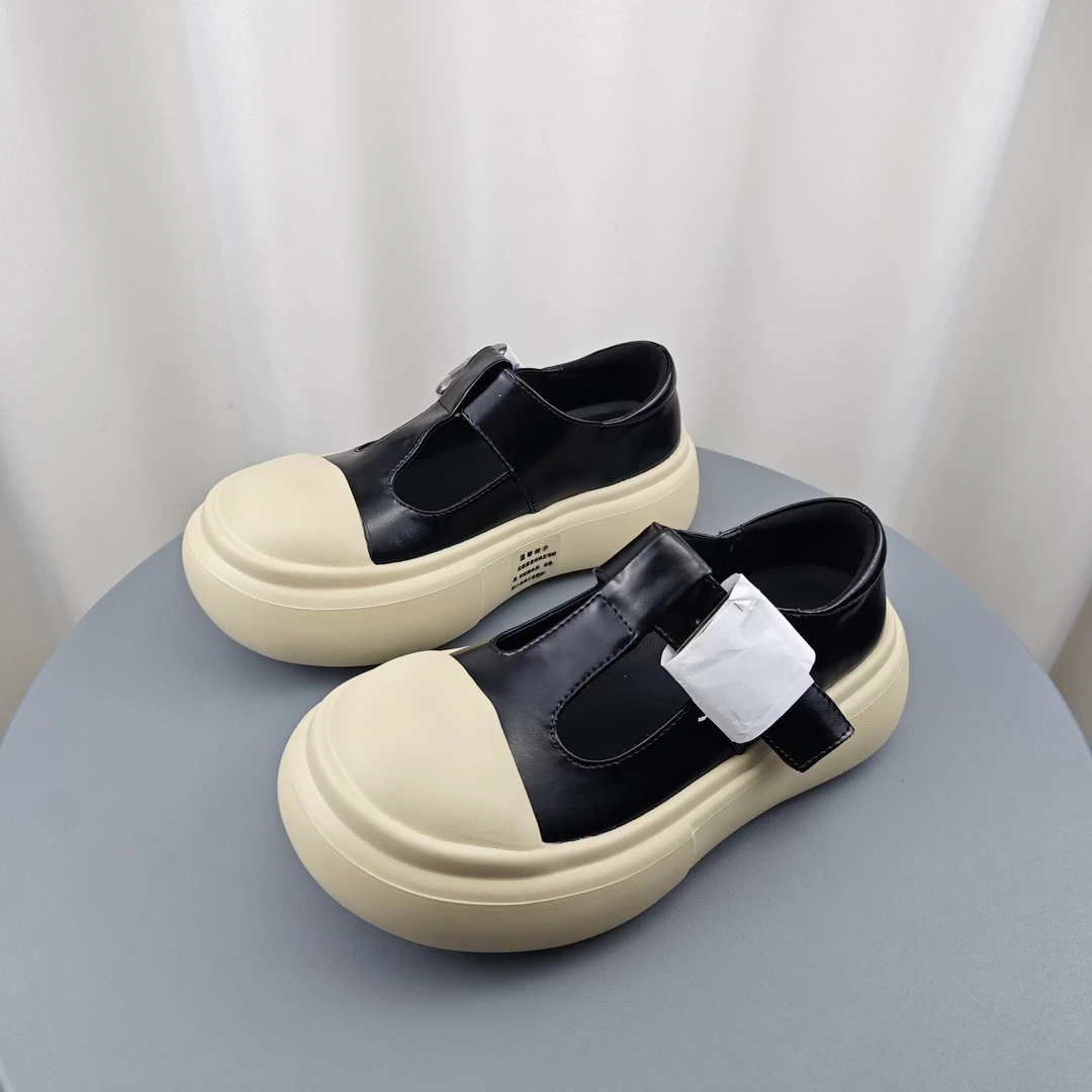 SGIRL TWTW时尚魔术贴镂空玛丽珍单鞋女2024新款大头厚底松糕鞋潮