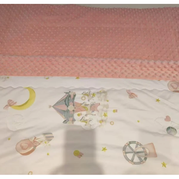 【超级红】全棉精梳棉豆豆毯