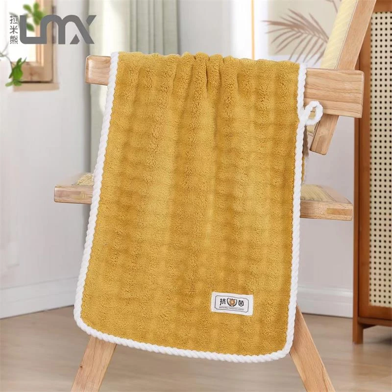 【超级红】7级抗菌泡泡绒单浴巾