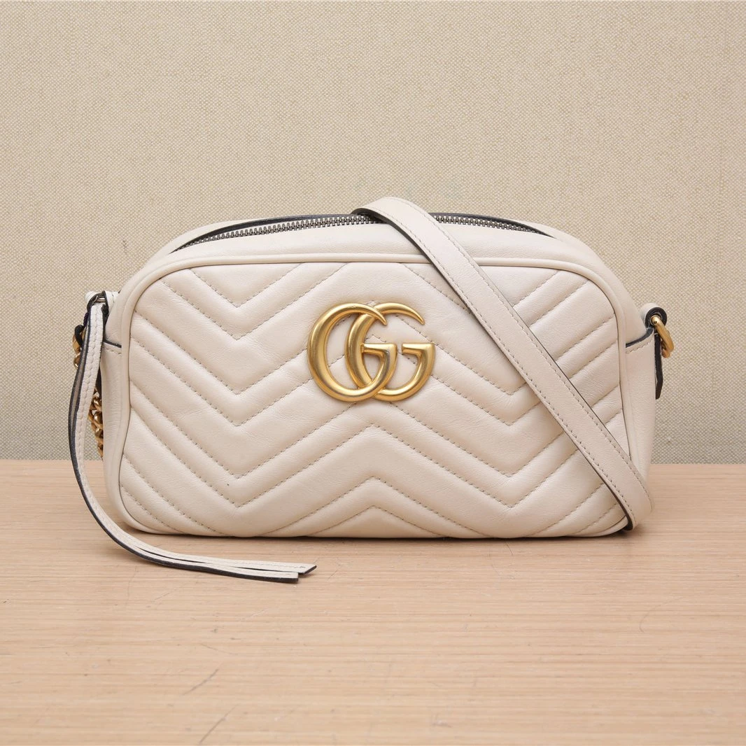 95新 GUCCI/古驰 相机包 Mini 18白色P231076806