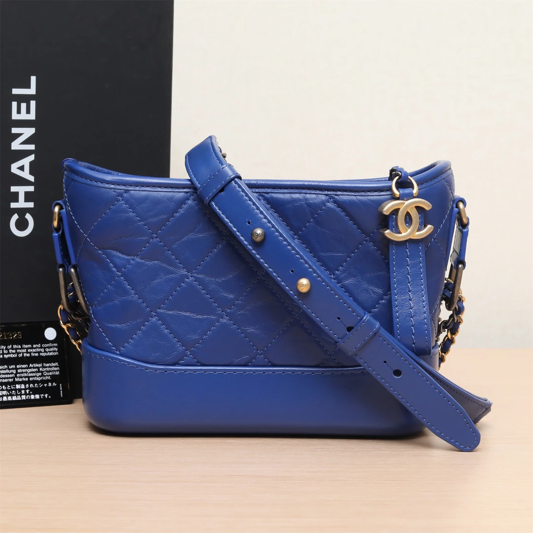 95新 Chanel/香奈儿  流浪包 小号 20cm 29开 银扣P203976231