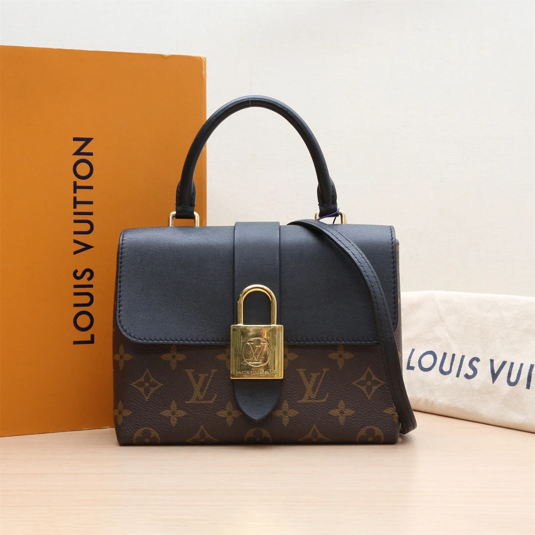 95新 LouisVuitton/路易威登 Locky BB 锁头包 黑芯片 P204408906