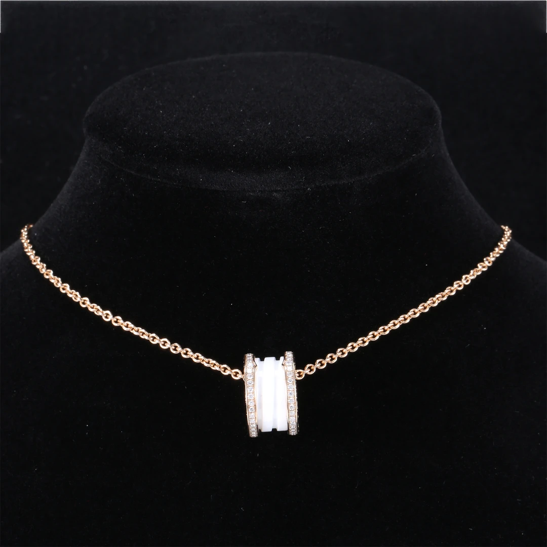 99新 BVLGARI/宝格丽 【精选】弹簧项链18K金玫瑰金P243339384