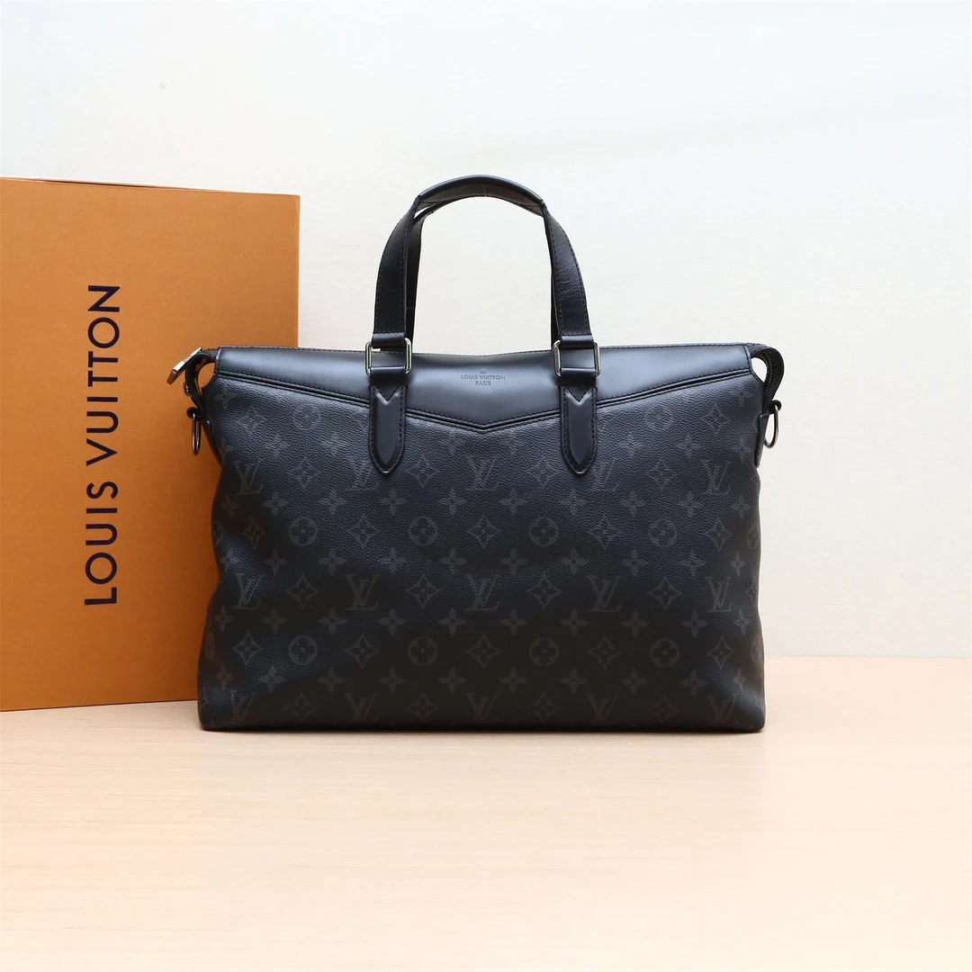 95新 LouisVuitton/路易威登 手提包公文包 黑色 PVC P224621388