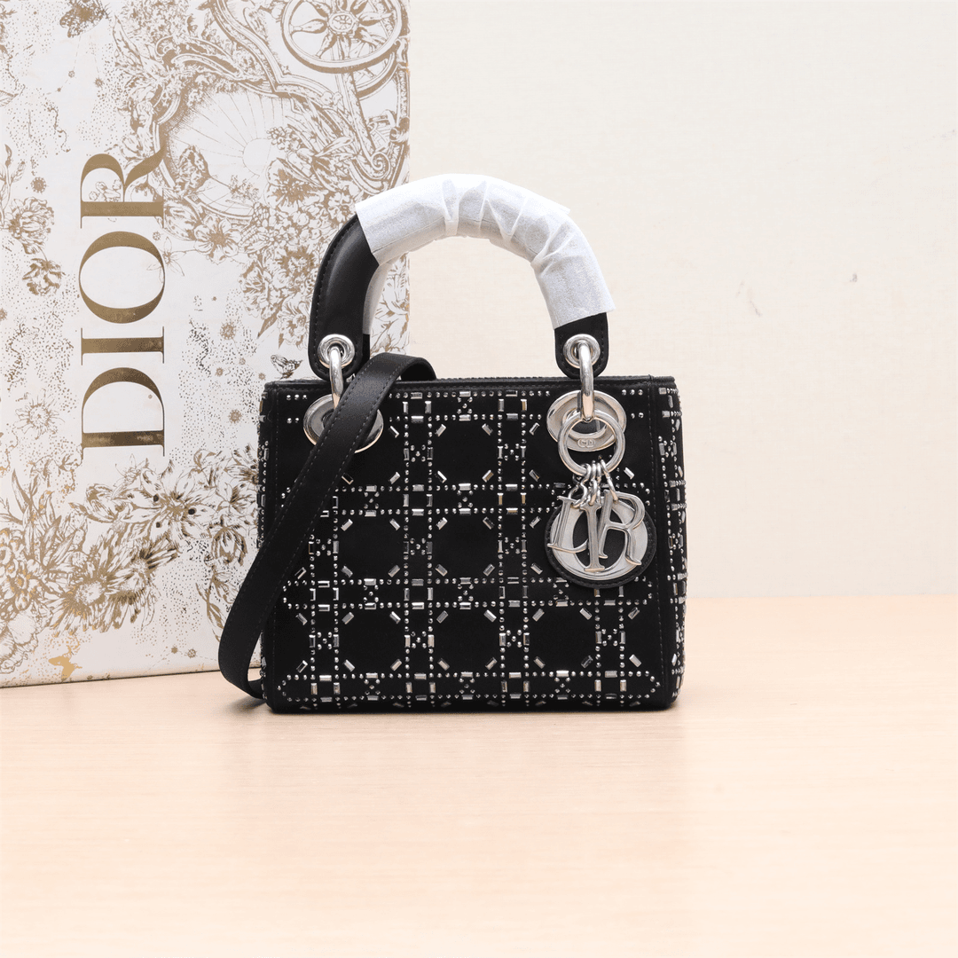 95新 DIOR/迪奥 Lady Dior 戴妃包 三格 单肩包 2017 P224299643