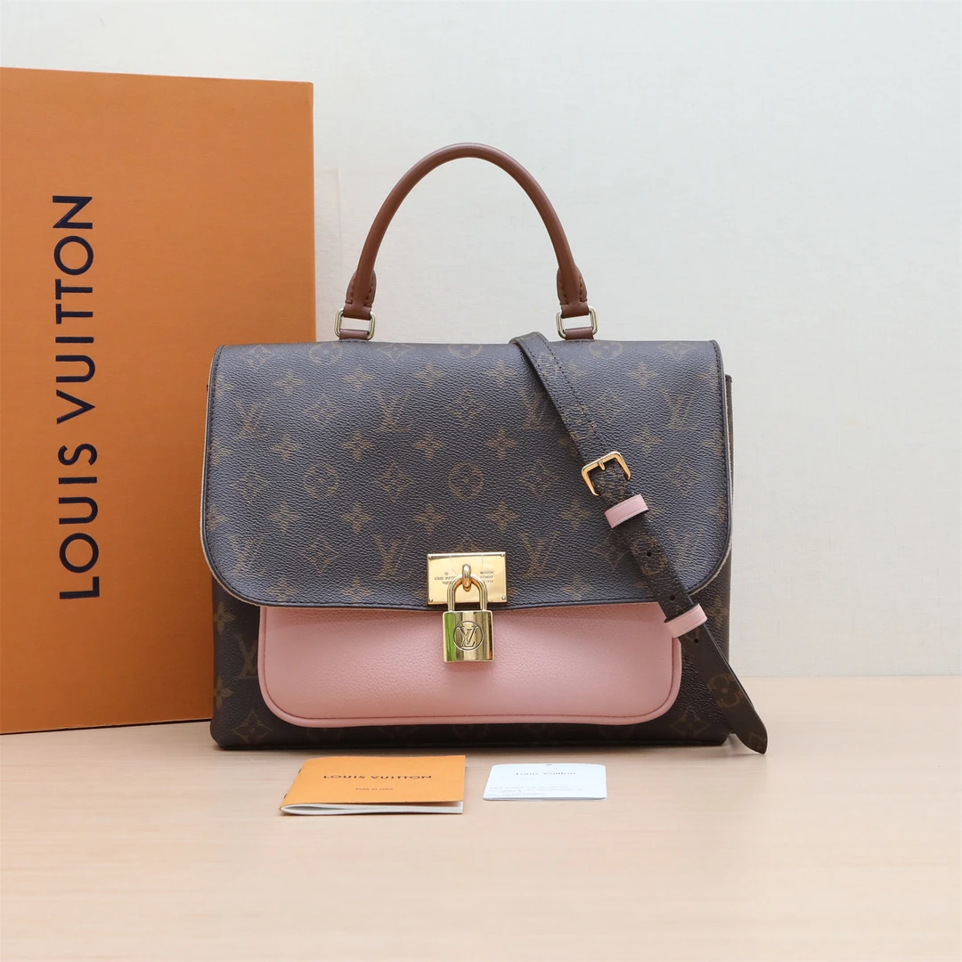 95新 LouisVuitton/路易威登 手提邮差包 粉色 2019 P244277079