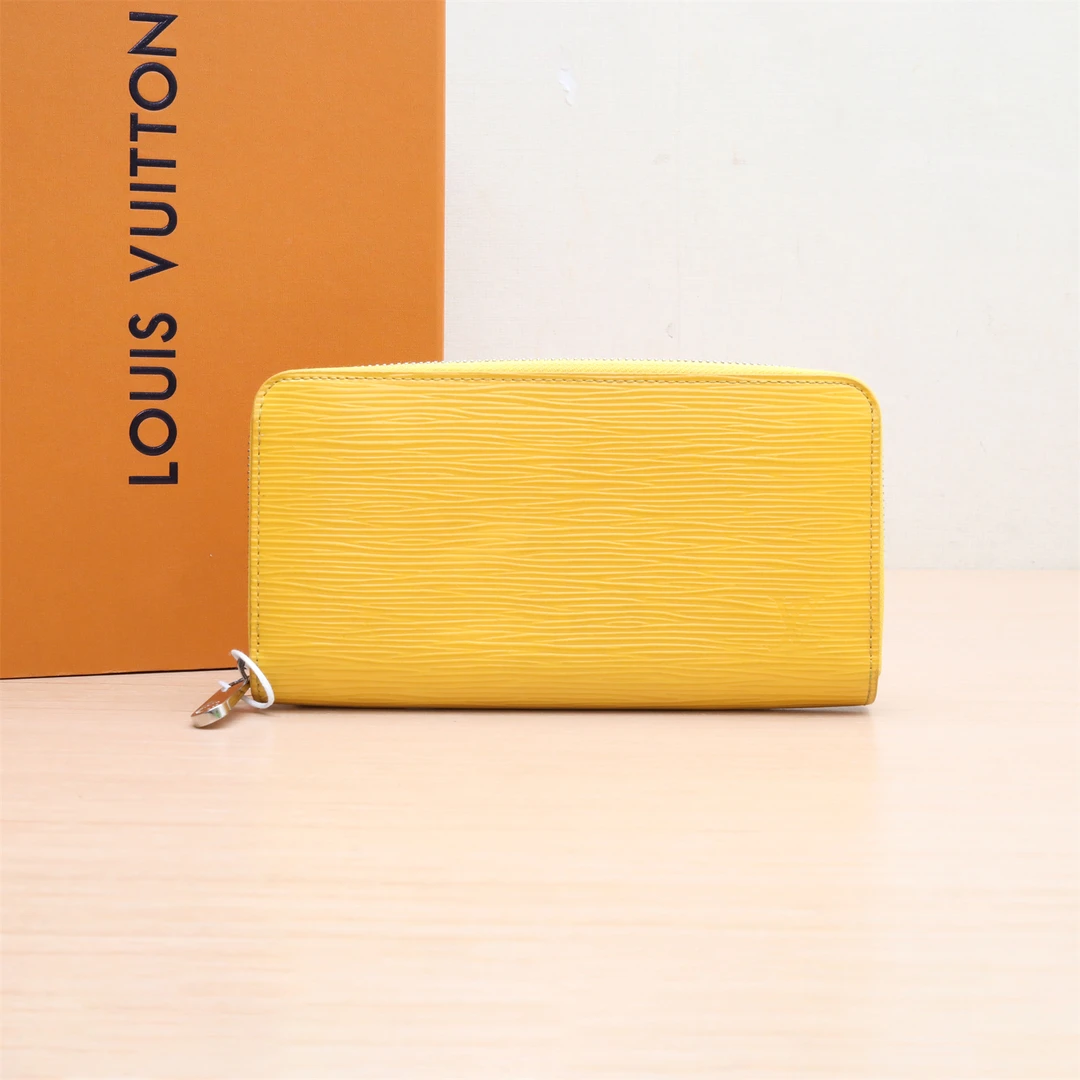 95新 LouisVuitton/路易威登 拉链钱包 长款黄色 2013 P224306340