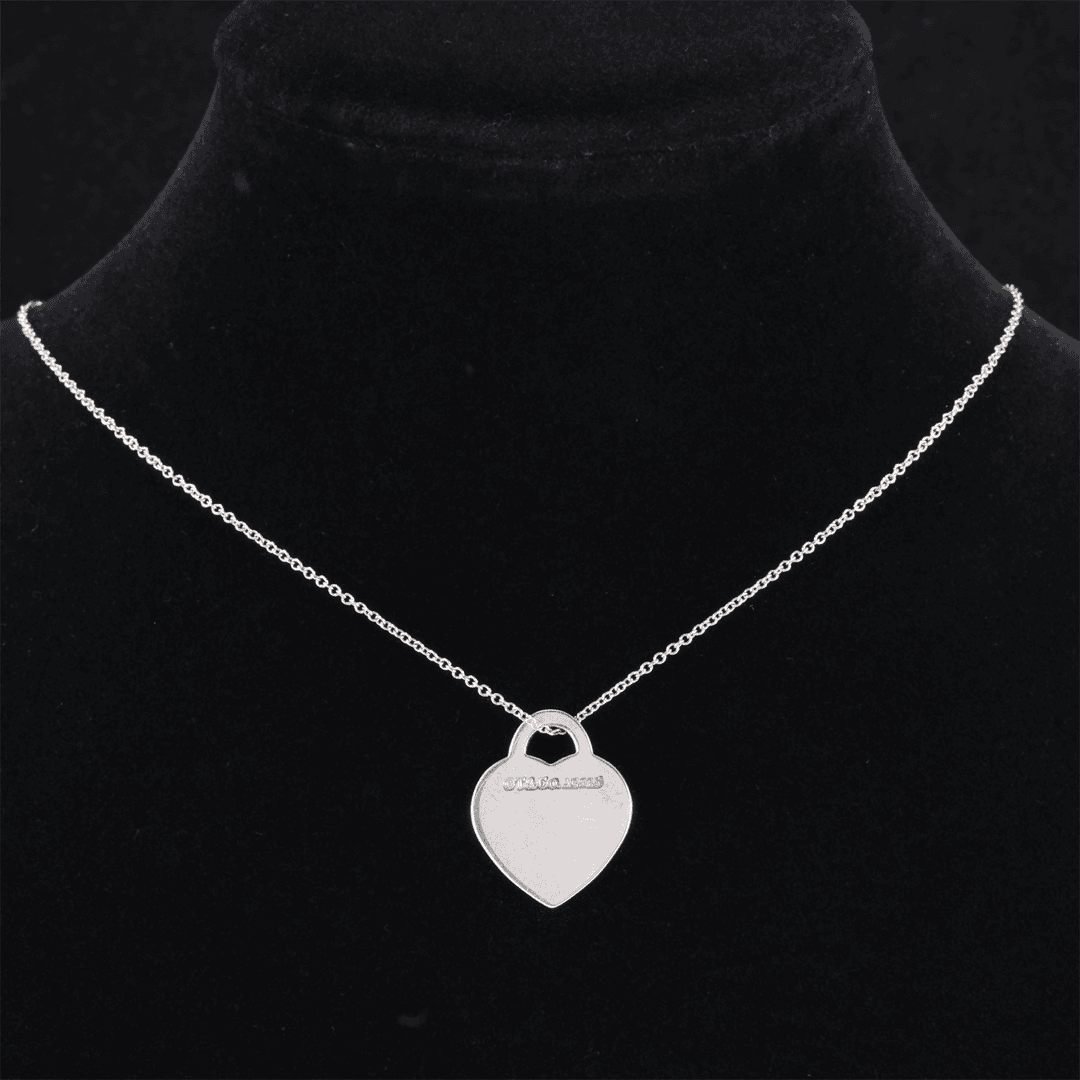 99新 Tiffany & Co./蒂芙尼 【精选】爱心 项链 925银P243656194