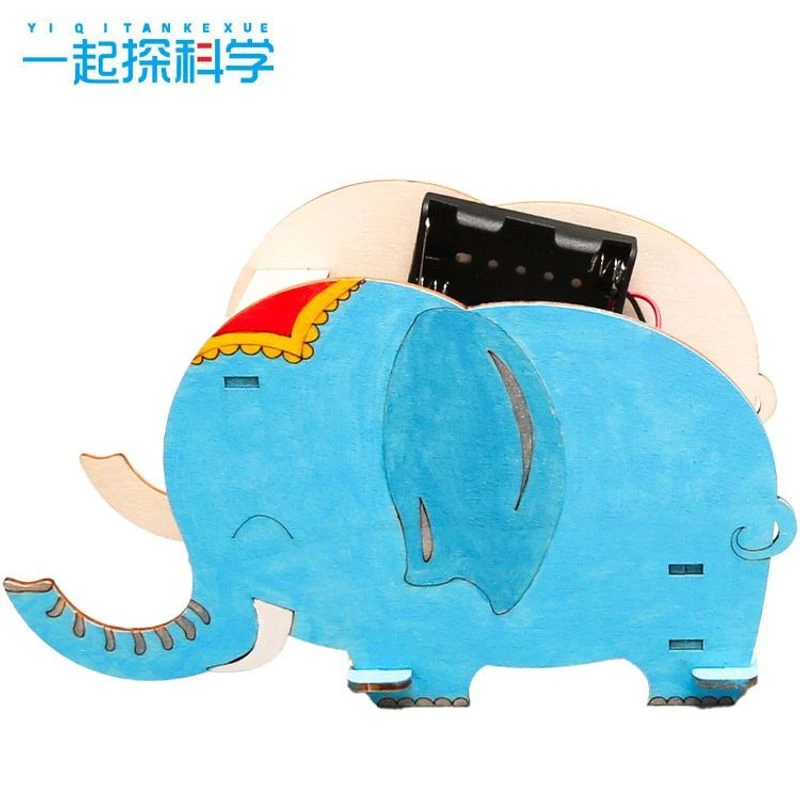 大象发球机科技小制作材料小学生玩具DIY小发明儿童趣味科学实验