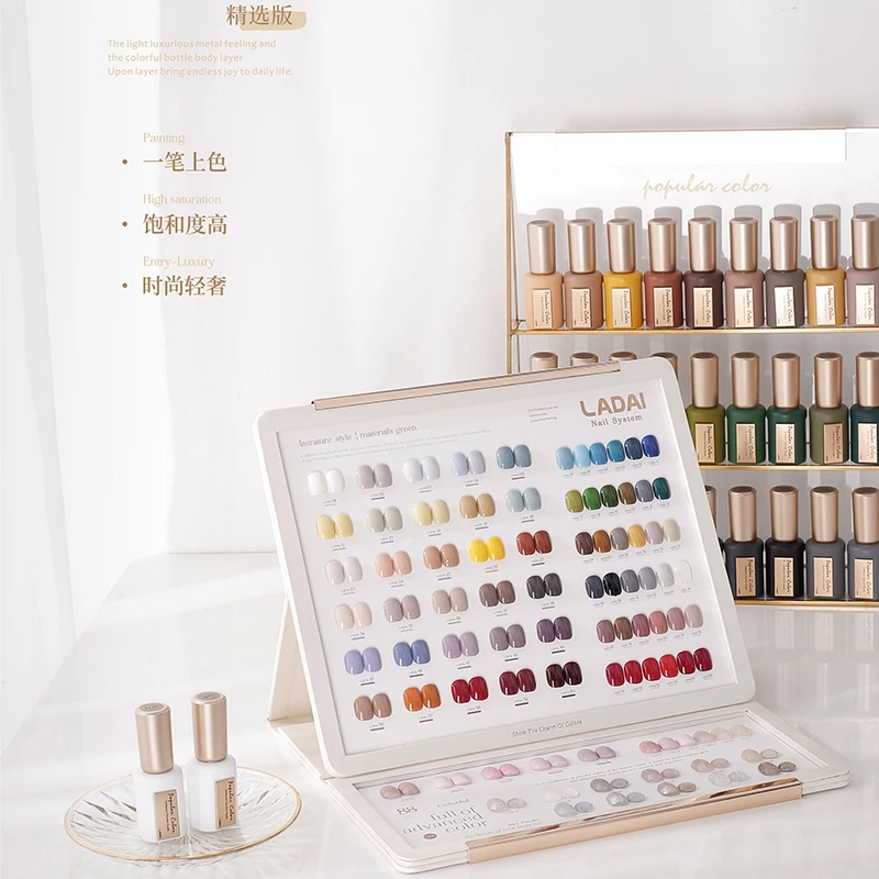 鸥博丽88色 一色一备 网红流行色 高端摆台甲油胶 开店专用套胶