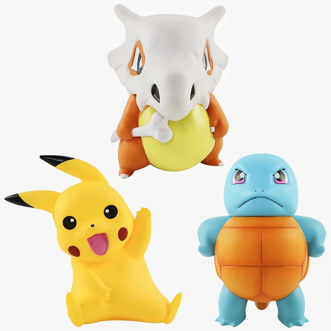 16CM小号傲娇杰尼龟比卡丘卡拉卡拉手办潮玩玩具家居摆件礼物