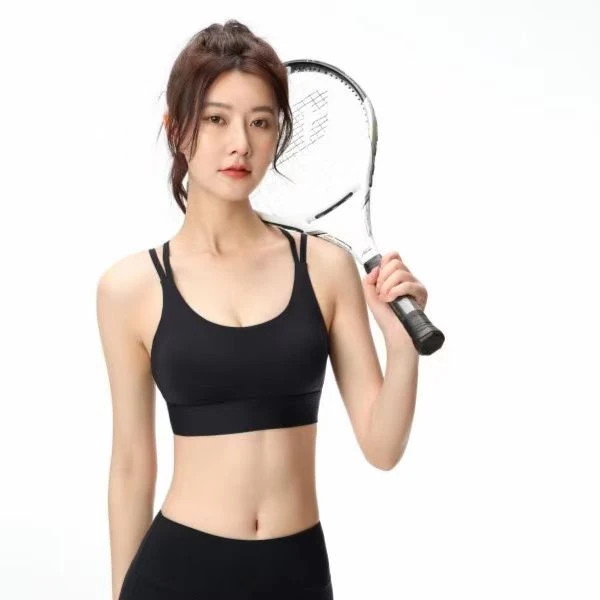 态诗雅无钢圈一体式夏季薄款新款运动防震速干舒适透气美背内衣