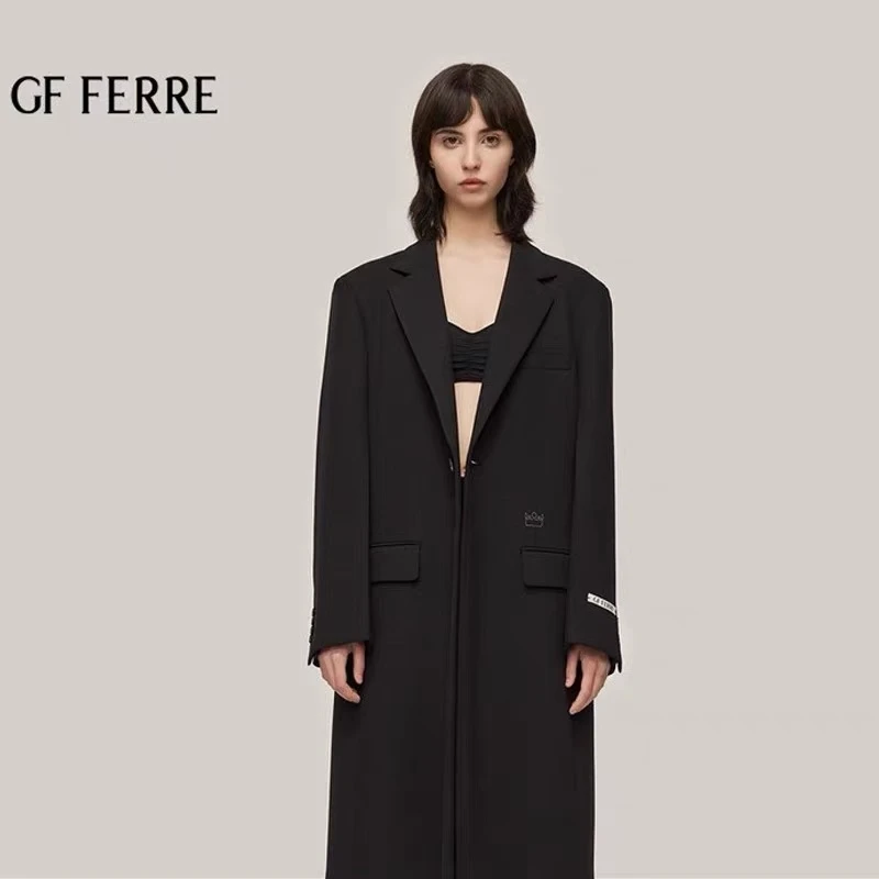 【HY买手店】GF FERRE 黑色西装外套女新款休闲气质百搭轻奢西服