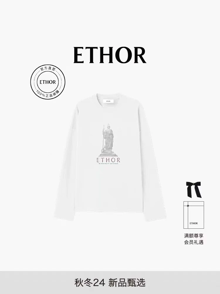 ETHOR STUDIO【HY买手店】ETHOR 设计师品牌2024印花长袖卫衣