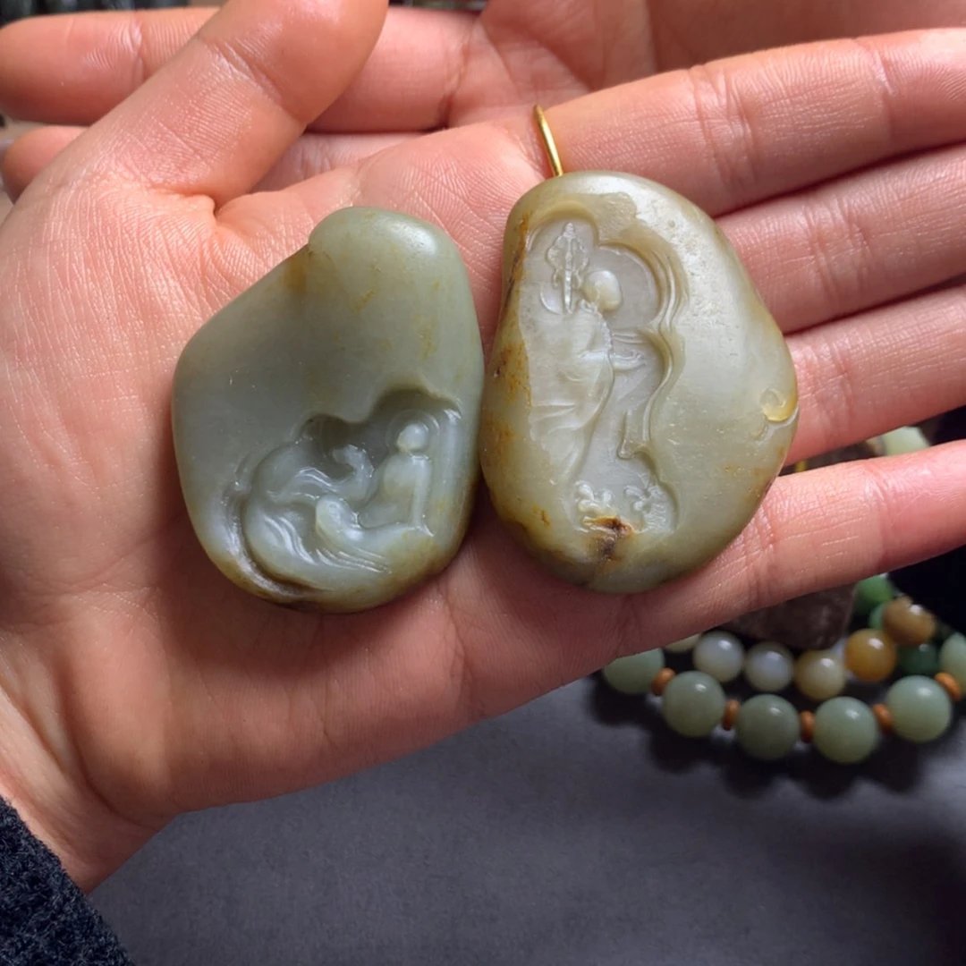 【闪购商品】和田玉（糖玉）颈饰未镶嵌唐**九