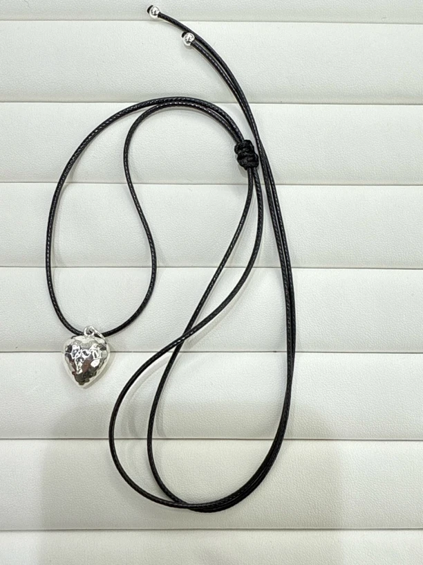吊坠925银 银制爱心项链吊坠15mm-0574