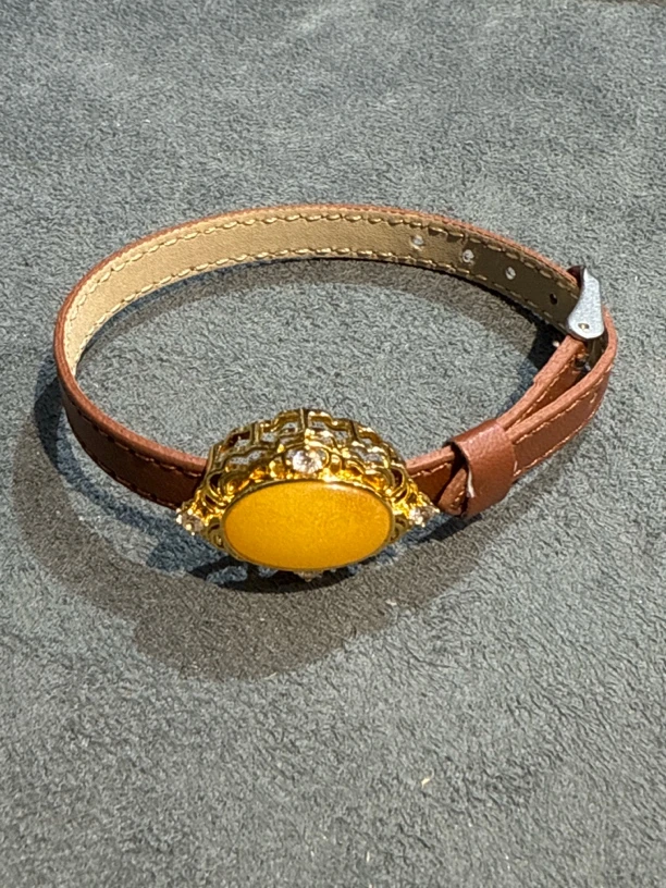 蜜蜡手链一条17mm-1391