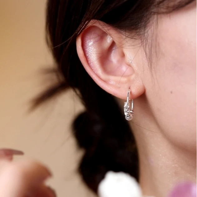 【路路通耳环】时尚百搭正品保证复古轻奢气质素款-ZB