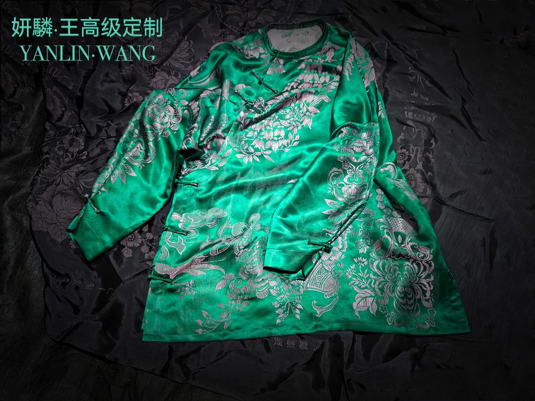 《妍驎王—无双》原创设计老缎精美上衣 国风打底衫 新中式打底衫
