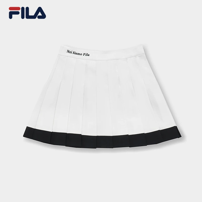 Fila/斐乐女装潮牌夏季高腰网球裙百搭休闲学院潮流运动梭织短裙