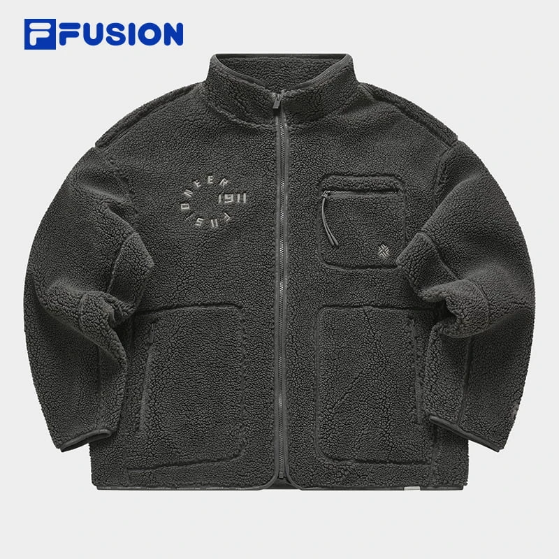 Fila/斐乐【FUSIONEER.1911】情侣款运动时尚摇粒绒外套 T11U413902