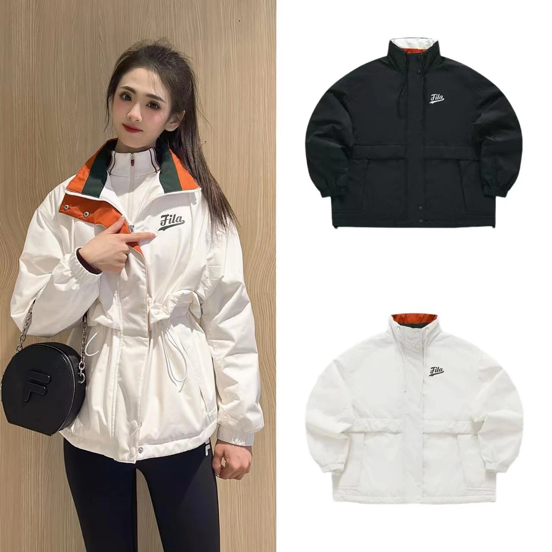 Fila/斐乐冬季潮流运动梭织立领外套【新雪丽棉服】百搭 T11W412904
