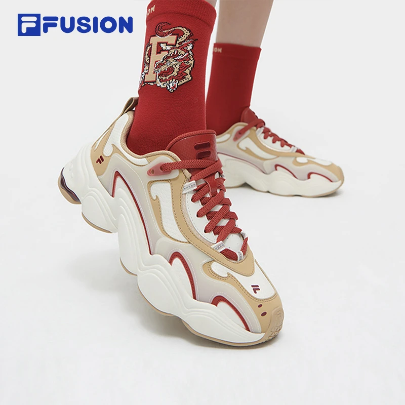 Fila/斐乐潮流情侣新年款怪兽鞋春时尚百搭休闲运动鞋 T12W411617