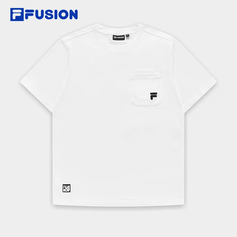 Fila/斐乐男款休闲百搭简约圆领运动上衣透气舒适短袖时尚纯棉t恤