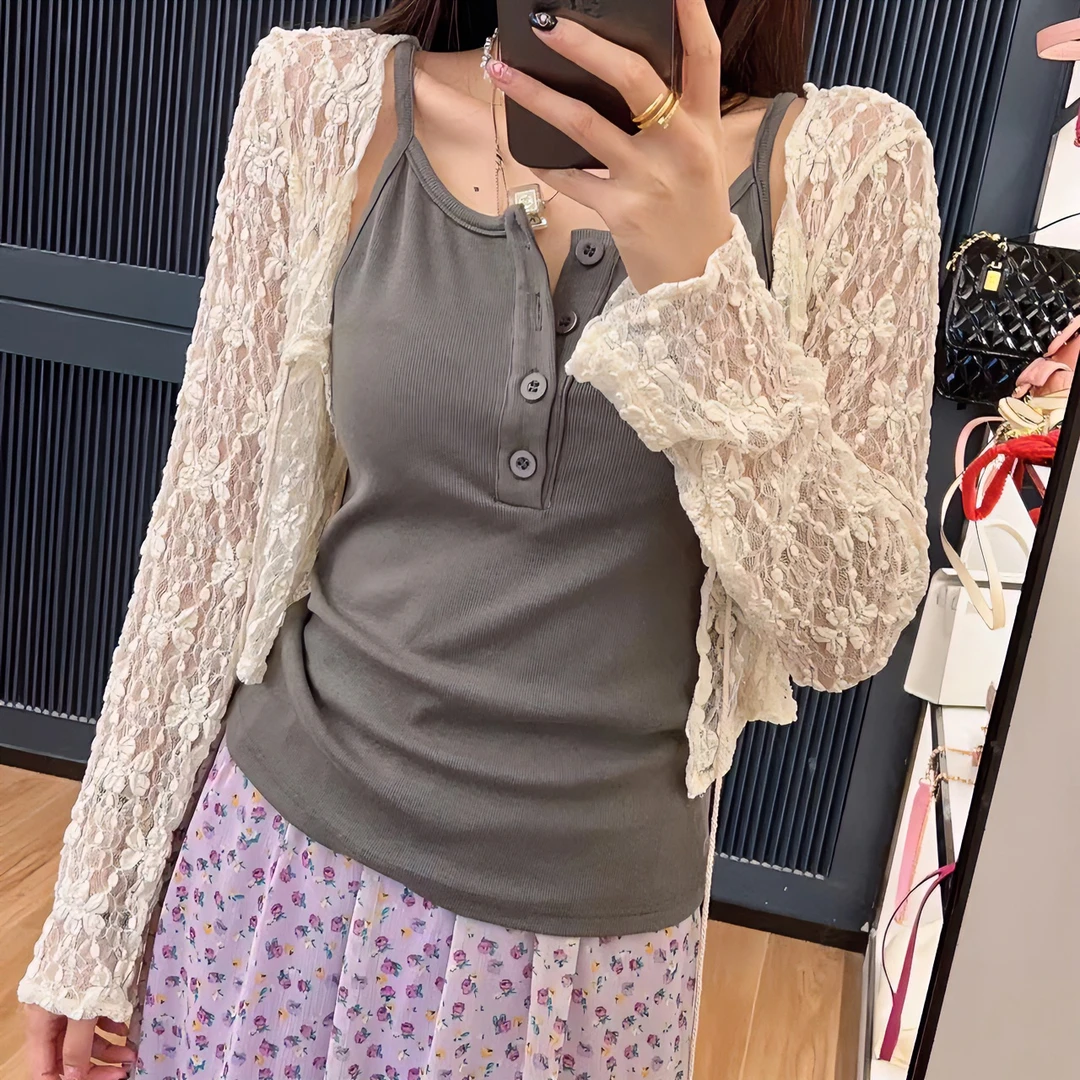 wwwxz王希之 性感紧身灰色纽扣弹力上衣无袖吊带背心#11716